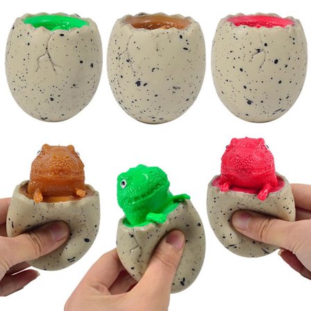 Påskeegg stressball dinosaur klemmeleke