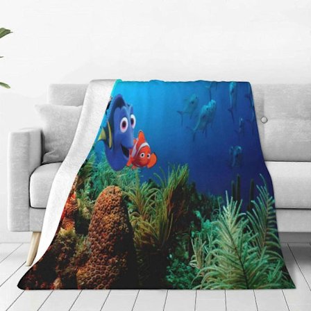 Finding Nemo Teppe Seng Rom Dekor Flanelltepper For Seng Sofa 125x100 cm
