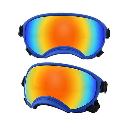 Hundglasögon Anti UV Stark Slagtålighet Justerbara Elastiska Valp Stora Hundglasögon Andas