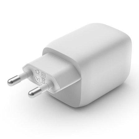 Belkin BoostCharge Pro GaN strømadapter - PPS- og GaN-teknologi - 2 x USB-C - 65 watt