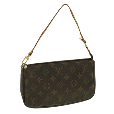 Louis Vuitton Vintage, Pre-owned Pochette Accessoires Monogram Bag Bruin, Dames, Maat:ONE Size,leer