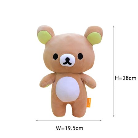 Anime Rilakkuma Tecknad plyschdocka Mjuk björn Leksaker Kawaii Rumsinredning Nalle Plyschar Söt par Björn Julklappar till tjejer