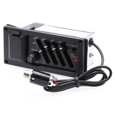 4-bånds Eq Equalizer Piezo Pickup til Eq-7545r Forforstærker Akustisk Guitar Forforstærker Forstærker Tuner