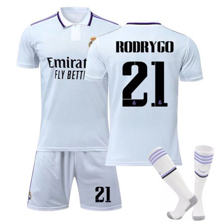 Real Madrid Fc Fotbollströja Kit Fotbollsuniformer Set
