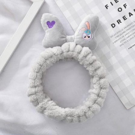 Pannband Pannband Naughty Rabbit Pannband-Grå