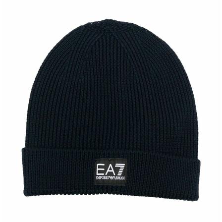 Emporio Armani EA7 Beanies blå, Dam Hattar, Dam, Storlek: S