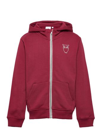 Owl Sweat Hood - Gots/Vegan Red Knowledge Cotton Apparel