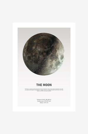 Malerifabrikken - Poster The Moon Light - Hvid - Posters - Fra Homeroom