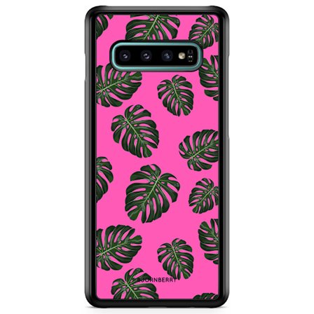 Bjornberry Skal Samsung Galaxy S10 Plus - Monstera Rosa