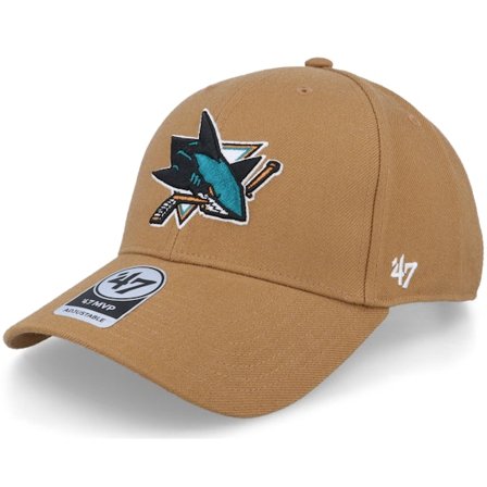 47 Brand - NHL Beige adjustable Czapka Z Daszkiem - San Jose Sharks NHL MVP Camel Adjustable @ Hatstore