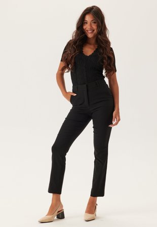 BUBBLEROOM - High Waist Stretchy Front Pocket Trousers - 36