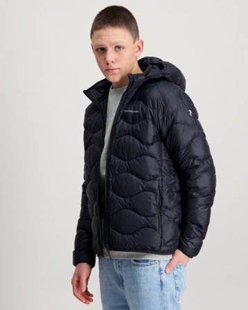 Peak Performance Jr Helium Down Hood Jacket Schwarz Jacken Jungen - Kids Brand Store