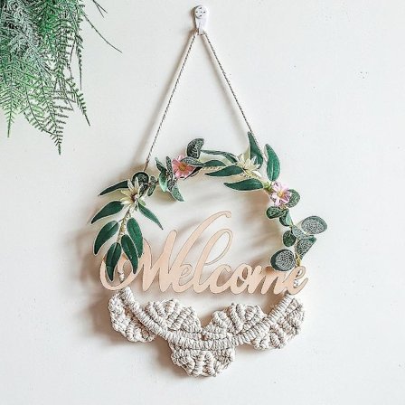 Bohemian Moon and Star Dream Catcher Macrame Wall Hanging Bohemian Home Decor Girls Kids Room Christmas Ornaments Decoration Gifts