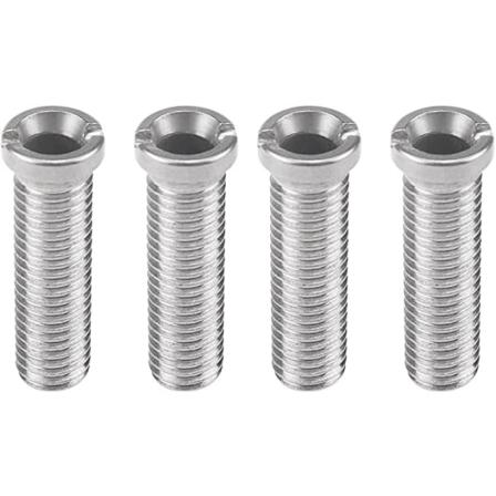 4 x 12*45mm rustfrie stålskruer til vaskesil - sølv, vaskesil