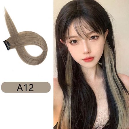 60 cm hårforlengelsesklemme i hårstykke Langt rett hengende øre