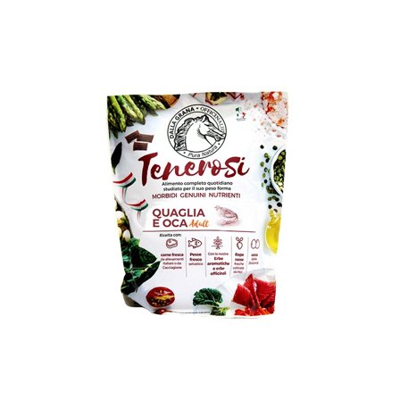 PuraNatura Tenerosi Quaglia/Oca Cibo Secco Cani Adulti Sacco 200g