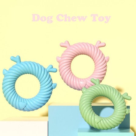 Hundtugg leksaker Rådjur Circle Shape Tandrengöring