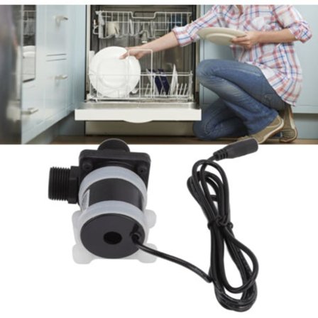 DC 8V-24V sirkulasjonspumpe for solvarmer, dusj, gulvvarme, G1/2 mannlige gjenger --.pa