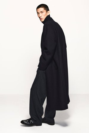 COS Homme Pantalon Fuselé En Laine in Vert