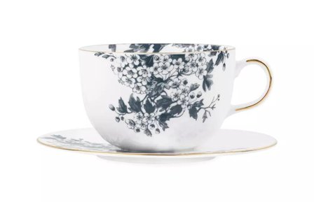 ByTimo Porsgrund Tekopp-med-skål Antrasitt 40cl