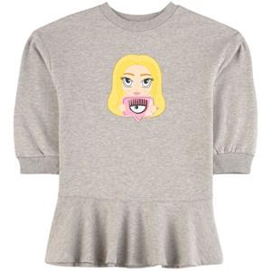 Monnalisa Gray Chiara Ferragni Mascotte Dress 10 years - Dresses - 10 years - Grey