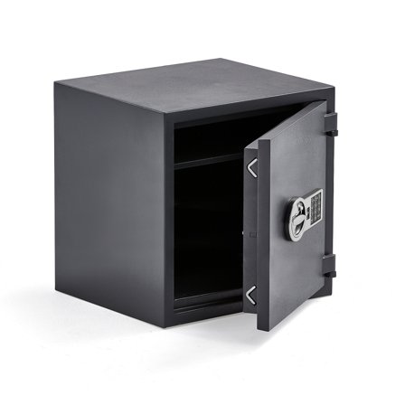 Feuer- und Einbruchsfester Tresor SILVER, Elektronikschloss, 460x440x440 mm