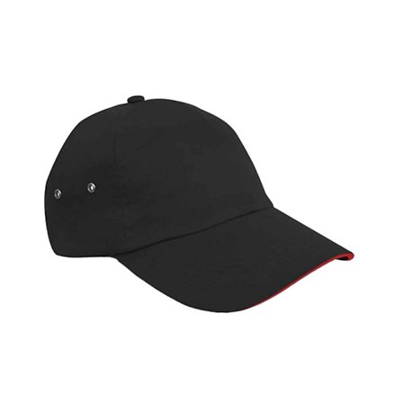 Result Headwear Unisex Vuxen 5 Panel Bomullskeps En Storlek Svart