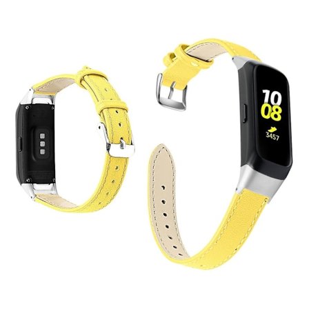 Samsung Galaxy Fit genuine leather watch band - Yellow
