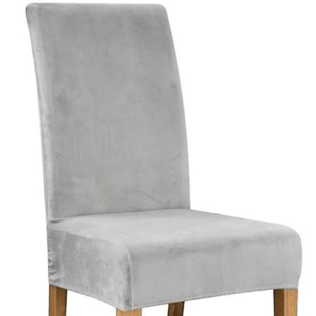 2 st. Stolskydd - grå sammet