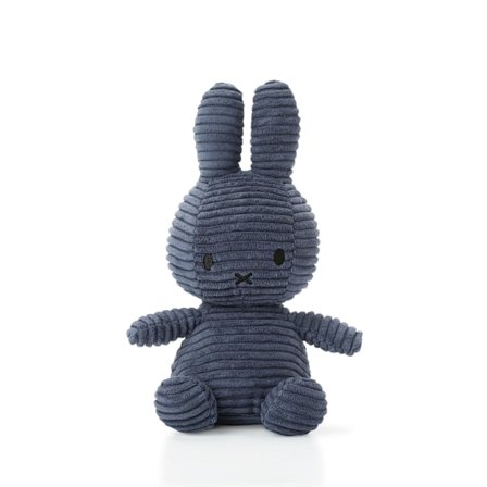 Pehmolelu Miffy-kaniini sininen sametti 24cm