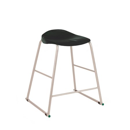 Ultimate plastic stool, H 610 mm, black