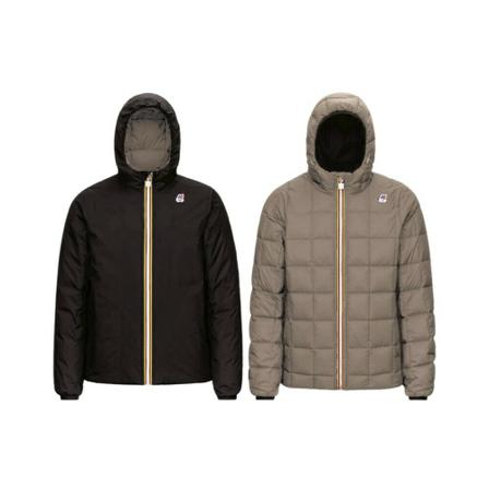K-Way, Logo-Printed Jacket Brązowy, Mężczyzna, Rozmiar: S
