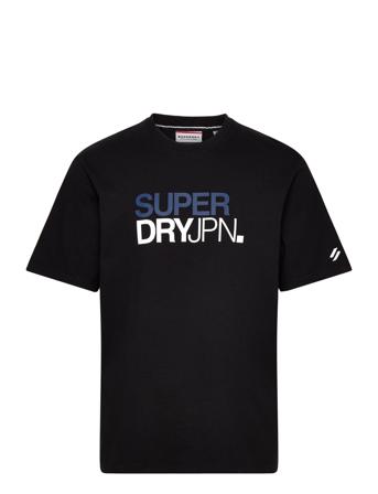 Sportswear Logo Loose Tee T-shirts Short-sleeved Svart Superdry*Betinget Tilbud