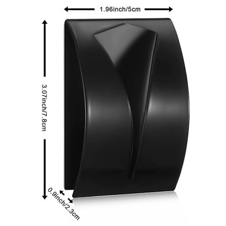 Itsekiinnittyvä pyyhekoukku seinälle MUSTA