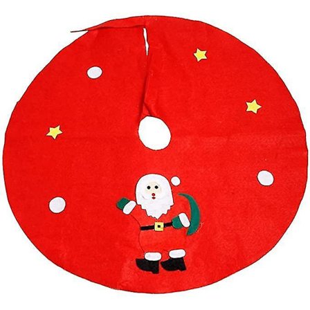 Luksuriøs Juletre-Skjørt i Kunstig Pels med Sekvensnøflak