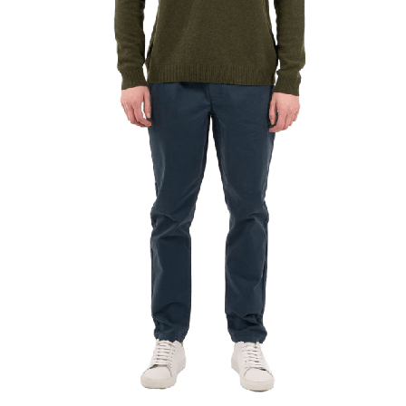 Knowledge Cotton Apparel LUCA slim twill chino pants - GOTS/Vegan Byxor Herr Blå 33 / 34