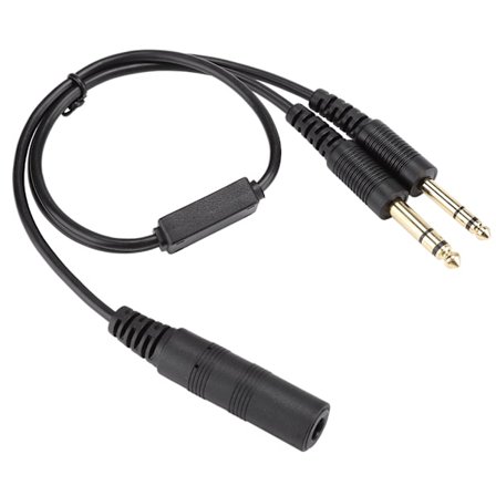 H-GA helikopter universal luftfarts headset adapter til David Clark kabel
