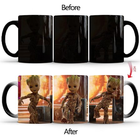 I'm Groot Kaffe Mugg Morphing Färgförändrande Kopp