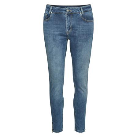 My Essential Wardrobe The Celinazip 101 High Slim jeans Blå, Dame, Størrelse: W26
