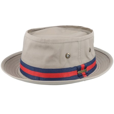 Stetson - Beige Porkpie Hut - Co/Pes Beige Pork Pie @ Hatstore