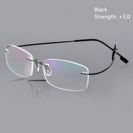 Lukulasit Spectacle memory Titanium MUSTA VAHVUUS-300 - Täydellinen