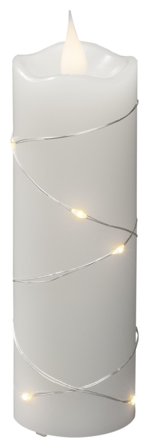 Konstsmide 1825-190 Vaxljus vit, varmvitt ljus 5x15,2 cm, Belysning