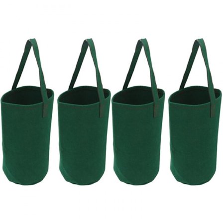 4 stk. Inverted Hanging Grow Bags for Tomater og Jordbær, Fl