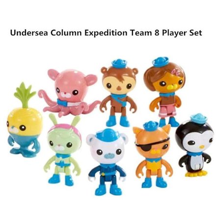 Lahjaksi sopiva 8 kpl The Octonauts -hahmosetti, Octo Crew Pack -leikkisetissä toimintakukkoja, nukkeja ja leluja [HK]