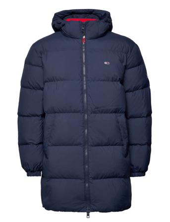 Tjm Essential Down Parka Vuorillinen Takki Topattu Takki Navy Tommy Jeans