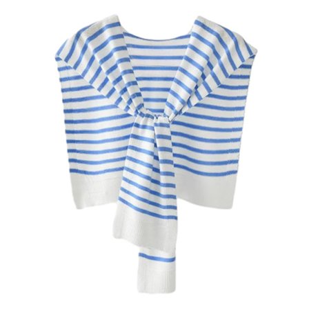 Stripete kasjmirskjerf og sjal for kvinner strikkede gensere avslappede skjerf sjal cardigan skjerf kasjmirtopper med én skulder