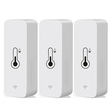 (Pow yeah!) 3x Tuya Wifi Temperatur- og Fugtighedssensor Indendørs Termometer Hygrometer
