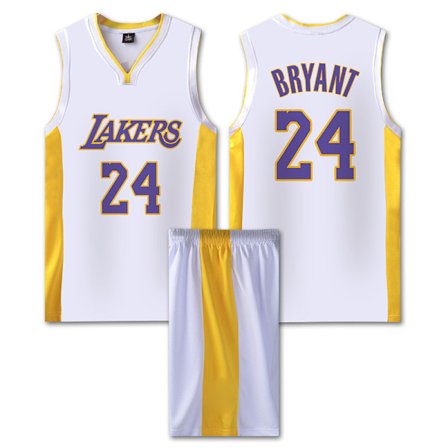 NBA Basketball Uniform LAL White Suit-Nr. 24 Kobe