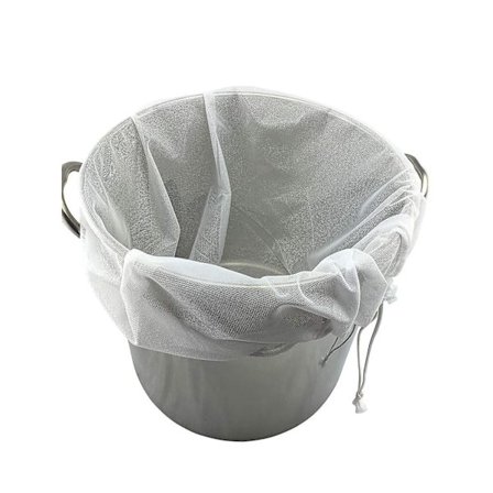 2 stk. Bryggeposer Ekstra store Genanvendelige 250 Micron Finmasket Pose Til Frugt Cider Æble Druesaft Presse Snørepose Si Brew In A Bag (2 stk.-2226"