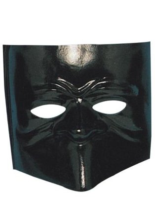 Carnival Toys 57 - Maschera Bautta Veneziana Classica Nera In Plastica